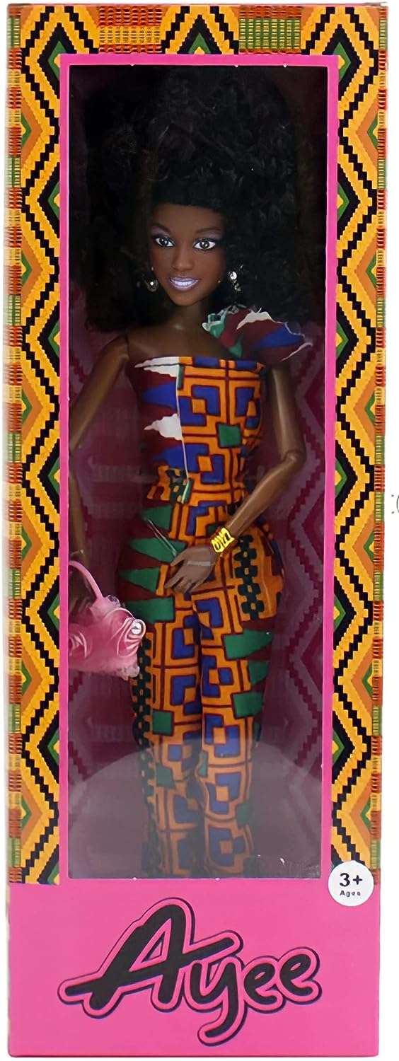 African American 12.5 Inch Vinyl Beautiful doll Boll.