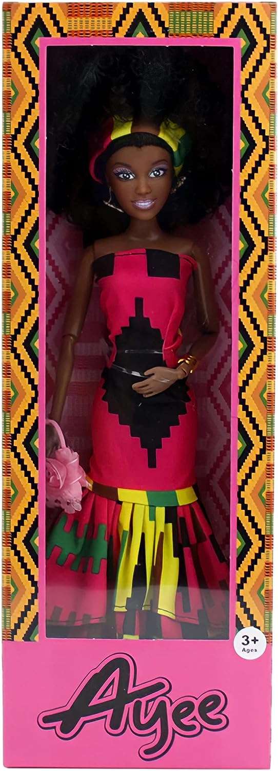 African American 12.5 Inch Vinyl Beautiful doll Boll.