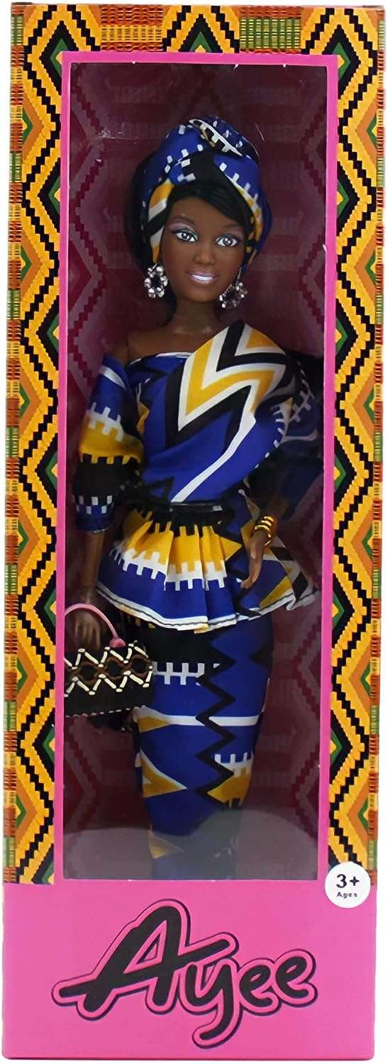African American 12.5 Inch Vinyl Beautiful doll Boll.