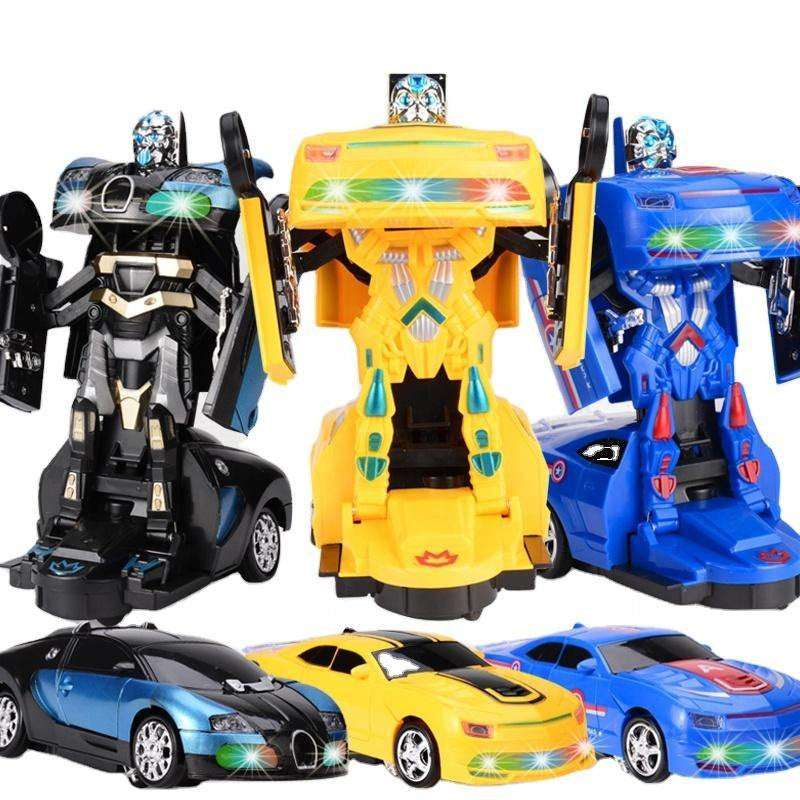Captain America Cars Robot for Kids Remote Control Transformer robot Car Toys with Gesture Sensing One-Button Deformation.