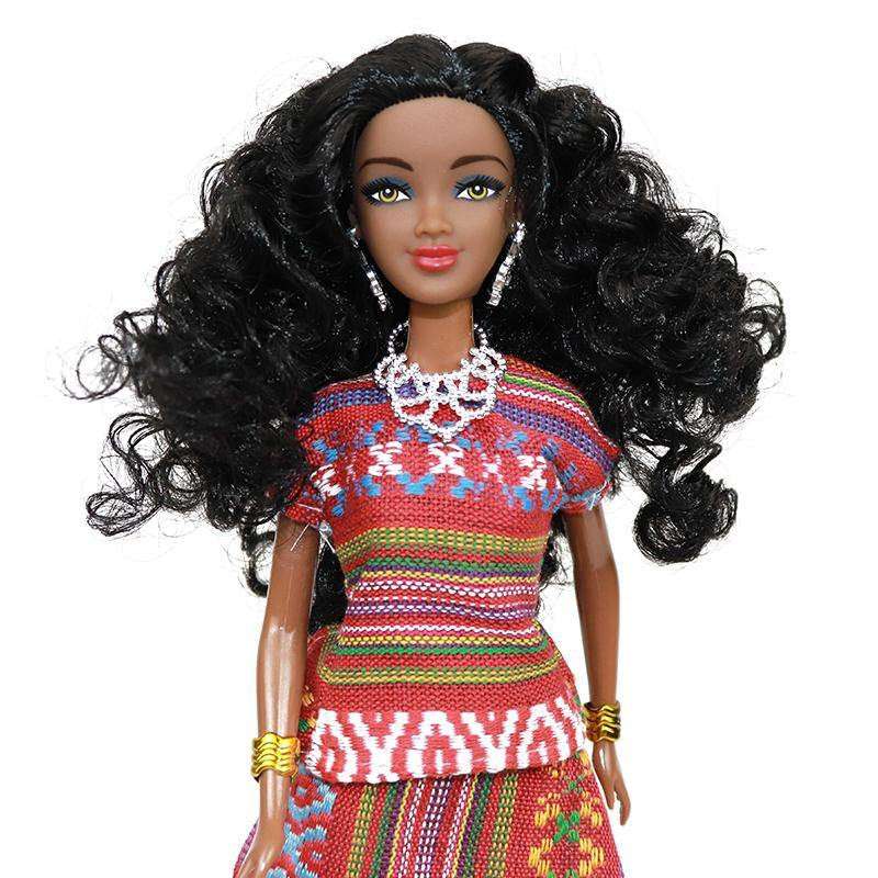 Introducing the Kaabfab Doll Toys with Fashion Accessories and Curly Hair, a 12.5-inch elegant vinyl doll dressed in an exotic outfit. This charming playmate features soft, high-quality vinyl material, easy-to-style hair, and eye-catching accessories. Pe..