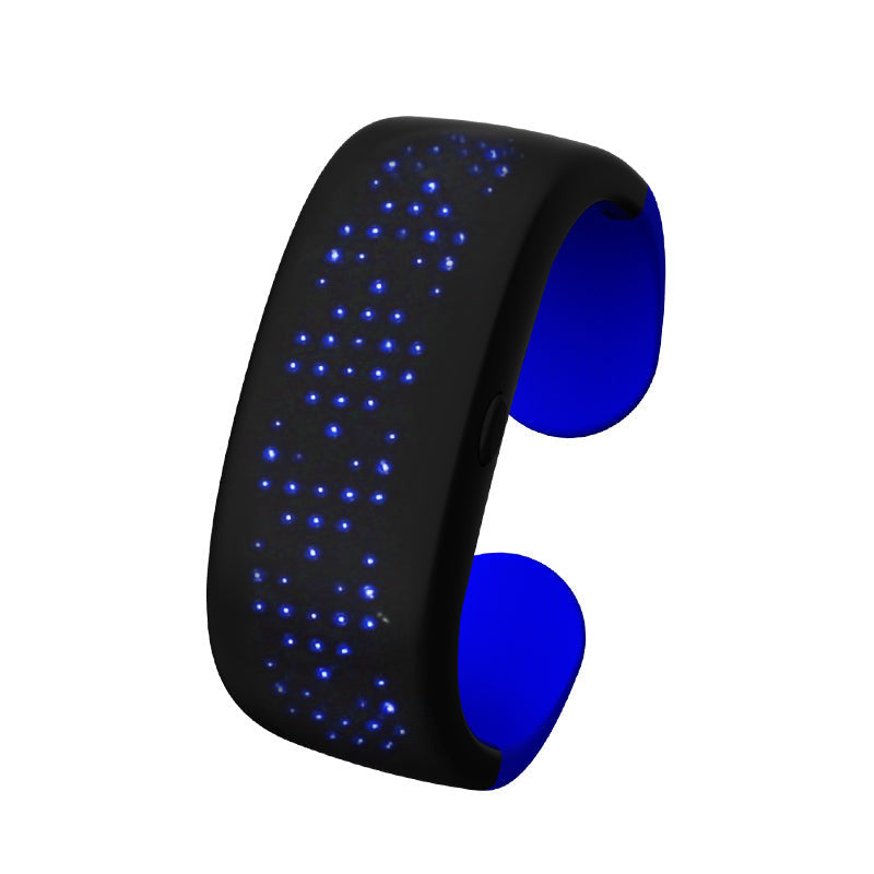 LED Light Up Bracelet Electronic Flash Wristband-Emitting Band Night Decor.