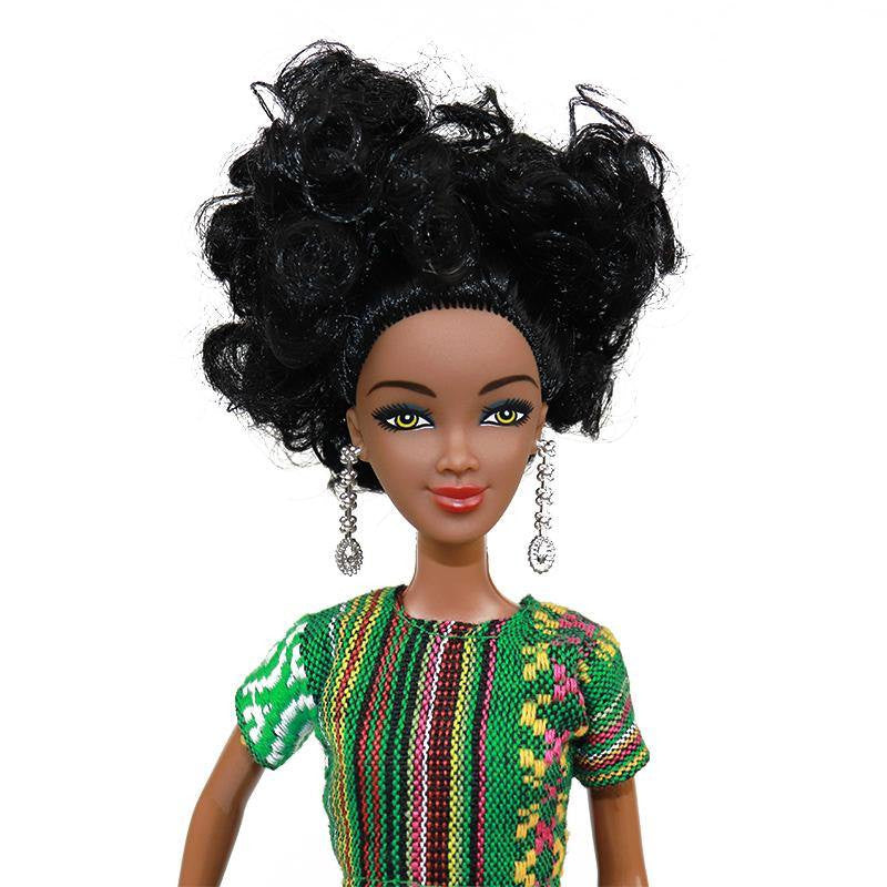 Introducing the Kaabfab Doll Toys with Fashion Accessories and Curly Hair, a 12.5-inch elegant vinyl doll dressed in an exotic outfit. This charming playmate features soft, high-quality vinyl material, easy-to-style hair, and eye-catching accessories. Pe..