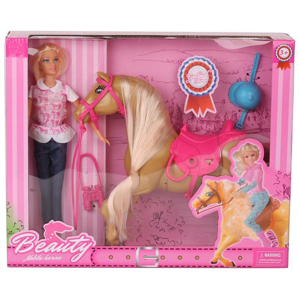 Fashion Vinyl Baby Doll with Horse Doll play set