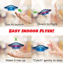 Load image into Gallery viewer, Hand Operated Drones for Kids Hand Free Mini Drone Indoor UFO Flying Ball Toys - Kaabfab
