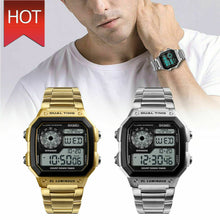 Load image into Gallery viewer, LED Digital Watch Waterproof Alarm Chronograph Sport Watches for Men - Kaabfab
